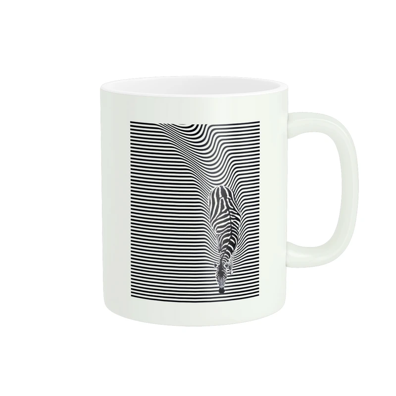 ماگ پاد آفرین مدل گورخر و زمین راه راه کد 1959