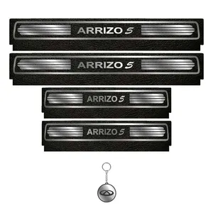 برچسب پارکابی خودرو لندمون کد LM087 MS مناسب برای آریزو 5 مجموعه 4 عددی به همراه جا کلیدی