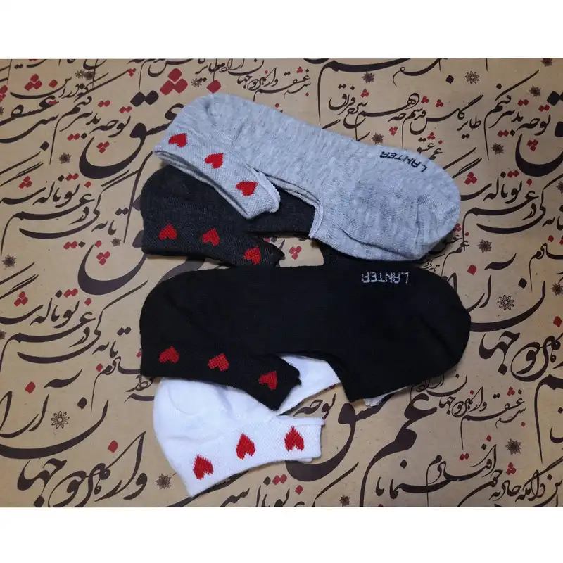 جوراب زنانه لنتر مدل بندی کد R -04 بسته 4 عددی