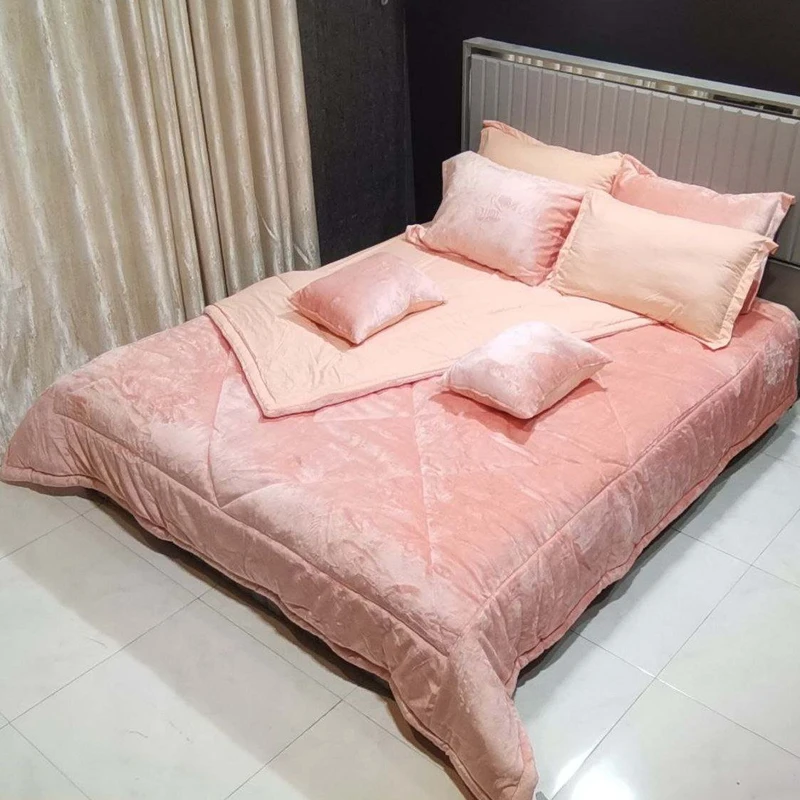 سرویس روتختی مدل مخمل ترک تدی کد 752 دو نفره 8 تکه