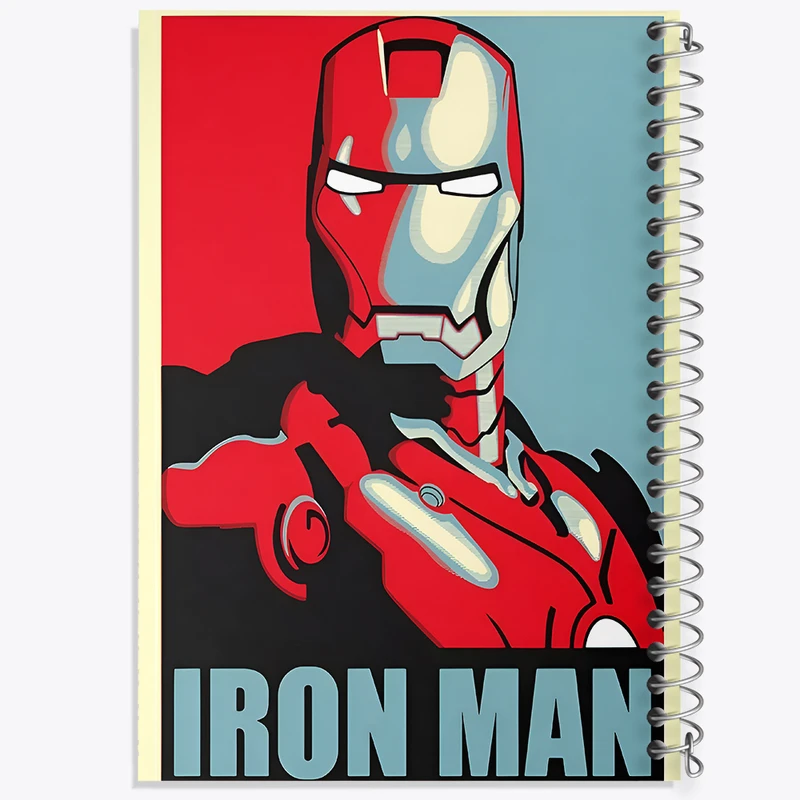 دفتر مشق 100 برگ خندالو طرح مرد آهنی مارول (Marvel) کد F6459