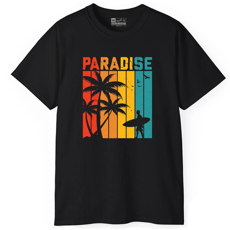 تی شرت آستین کوتاه مردانه پاد آفرین مدل موج سواری کد DKTMM53