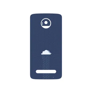 MAHOOT Minimal Data Cloud Cover Sticker for Motorola Moto Z2 Play