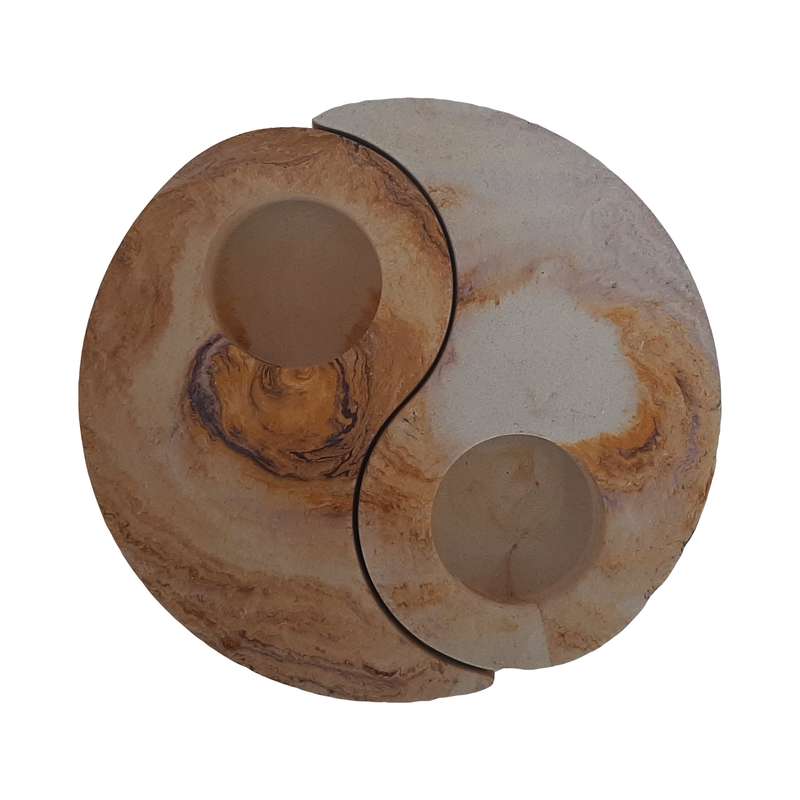 جاشمعی بتنی مدل Yin yang کد SZ بسته 2 عددی
