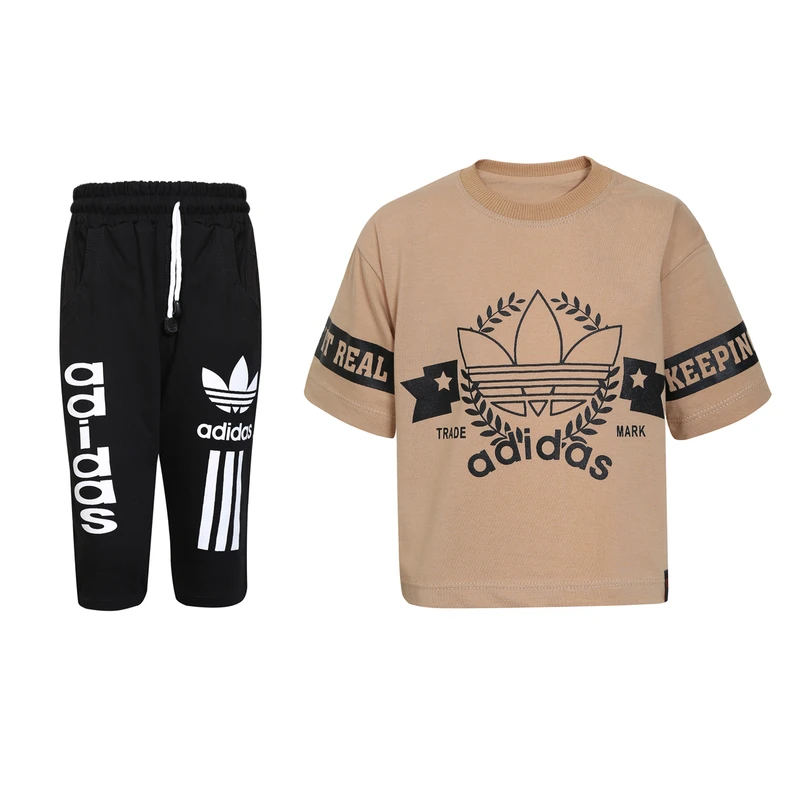 ست تی‌شرت و شلوارک ورزشی بچگانه مدل ADkhC13