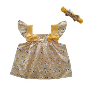 ست پیراهن و هدبند نوزادی مدل خرگوش کد 1