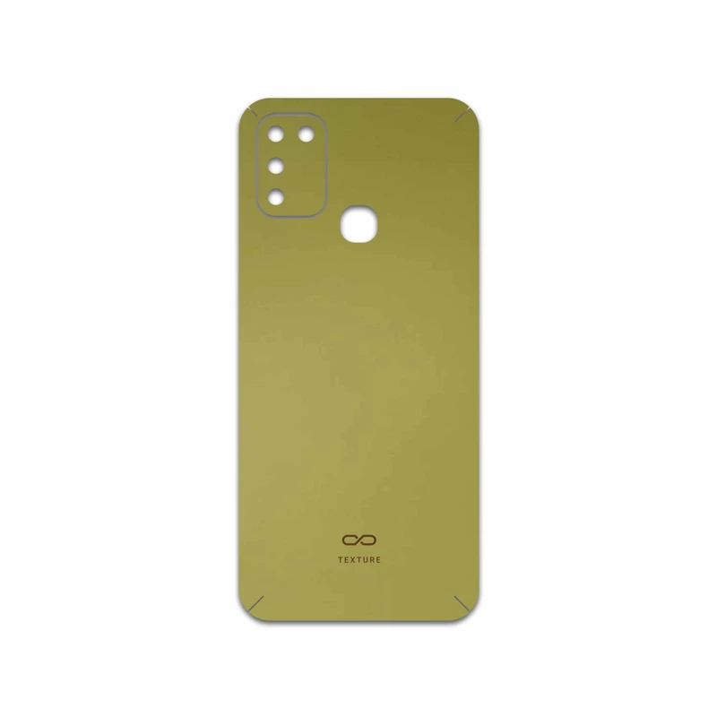 برچسب پوششی ماهوت مدل Matte-Gold مناسب برای گوشی موبایل اینفینیکس Hot 10 Play