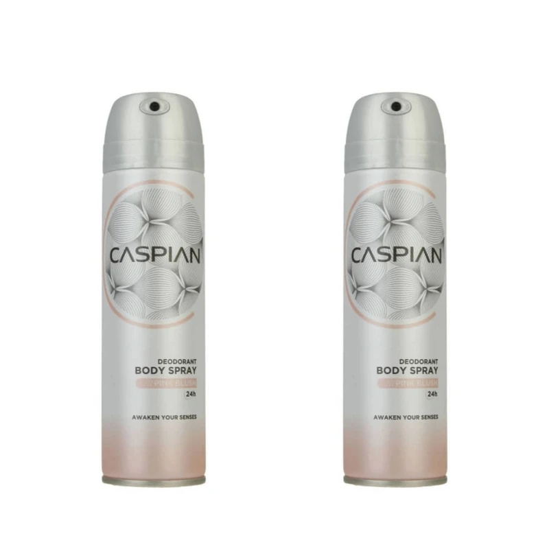 اسپری بدن زنانه کاسپین مدل 0022 حجم 300 میلی لیتر مجموعه 2 عددی