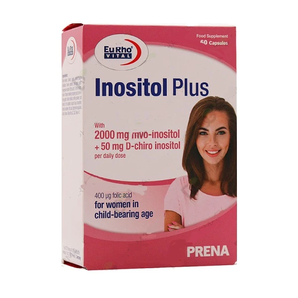 عکس شماره 2 : کپسول اینوزیتول پلاس یوروویتال بسته 60 عددی