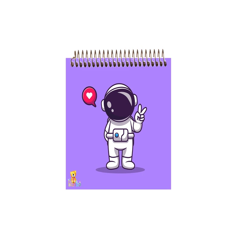 دفتر نقاشی 50 برگ بانیبو مدل فضانورد کد 552 