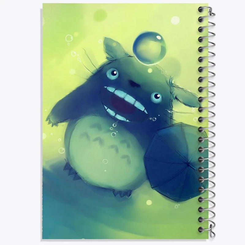 دفتر مشق 50 برگ خندالو مدل انیمه همسایه من توتورو My Neighbor Totoro کد 30249