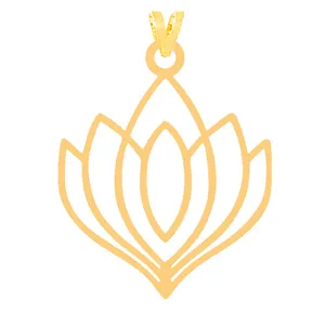 آویز گردنبند طلا 18 عیار زنانه کرابو مدل گل کد Kr31665