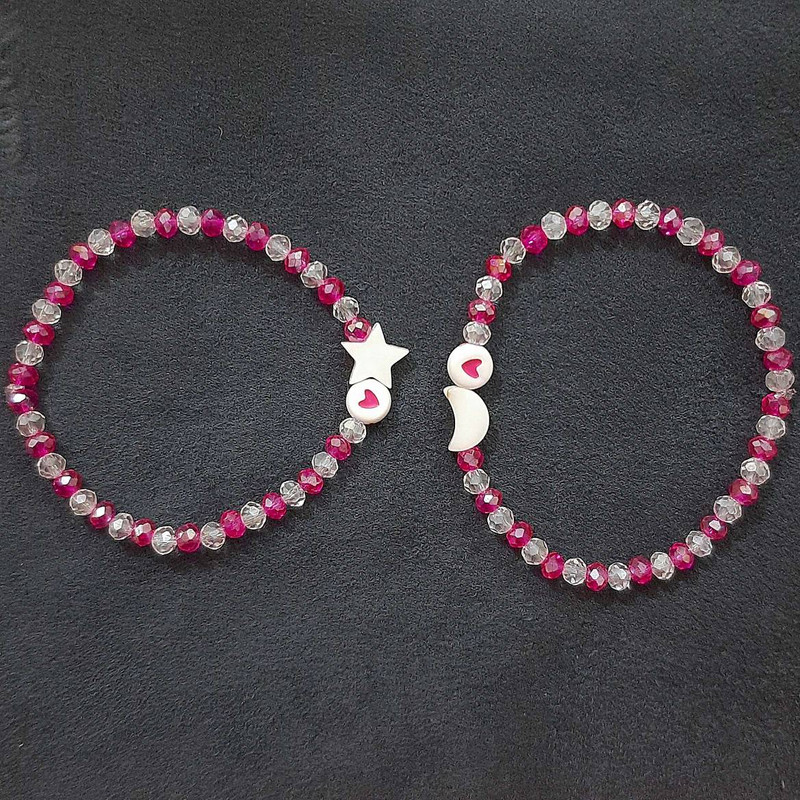 دستبند دخترانه مدل ماه و ستاره مجموعه دو عددی دستبند دخترانه مدل ماه و ستاره مجموعه دو عددی