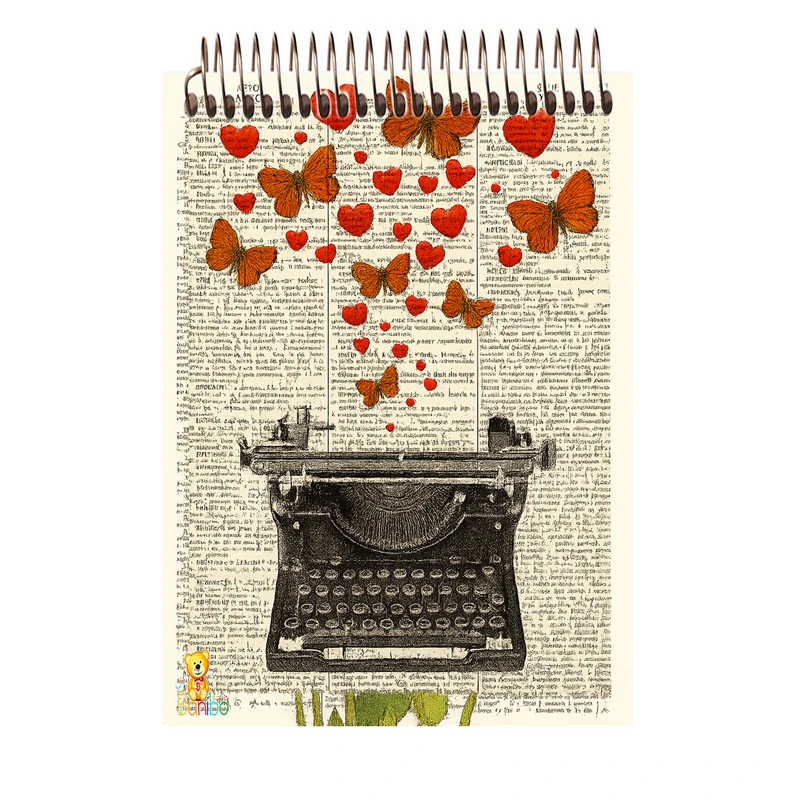 دفتر نقاشی 100 برگ بانیبو مدل پروانه کد 2758