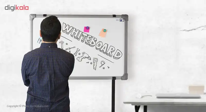 تخته وایت برد مغناطیسی آسا بُرد مدل آلفا سایز 80×100 سانتی متر