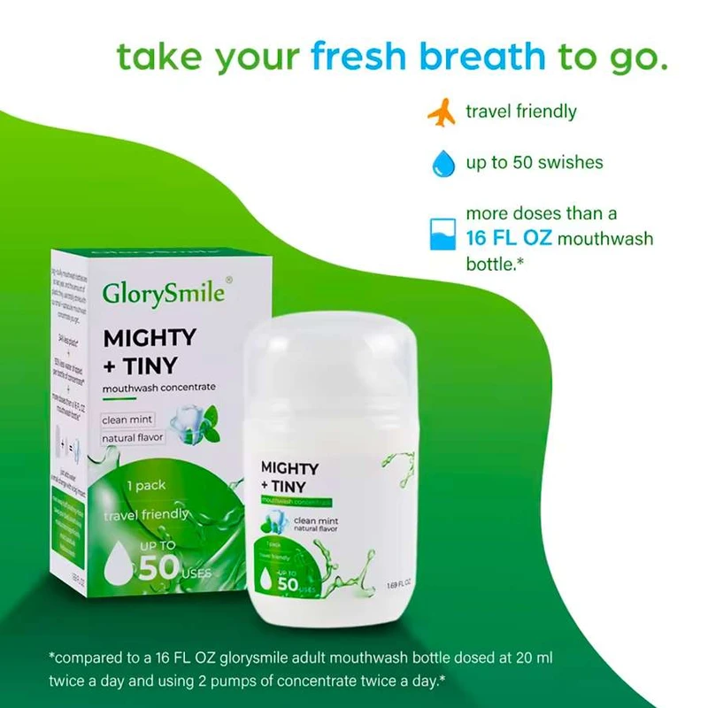 عکس شماره 6 : دهان شویه گلوری اسمایل مدل mighty tiny حجم 50 میلی لیتر