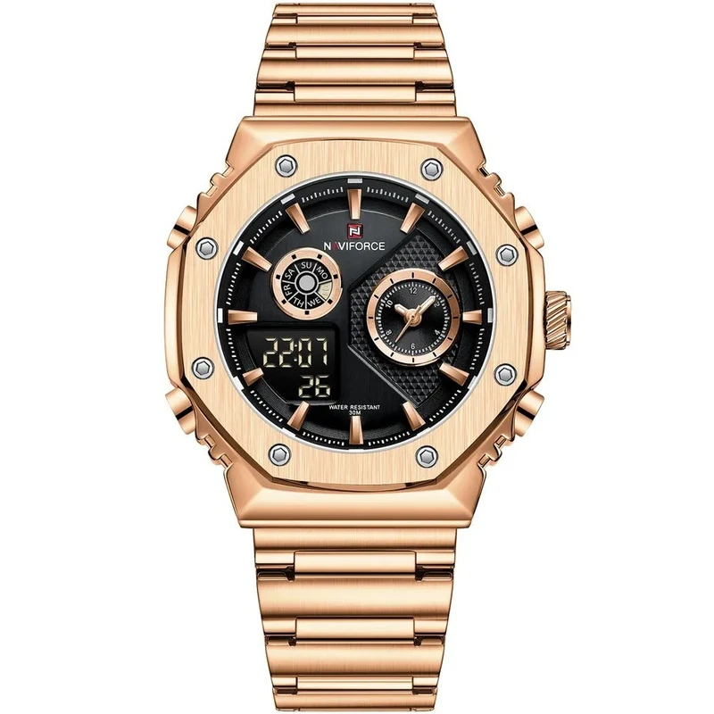 ساعت مچی عقربه‌ای مردانه نیوی فورس مدل NF9216