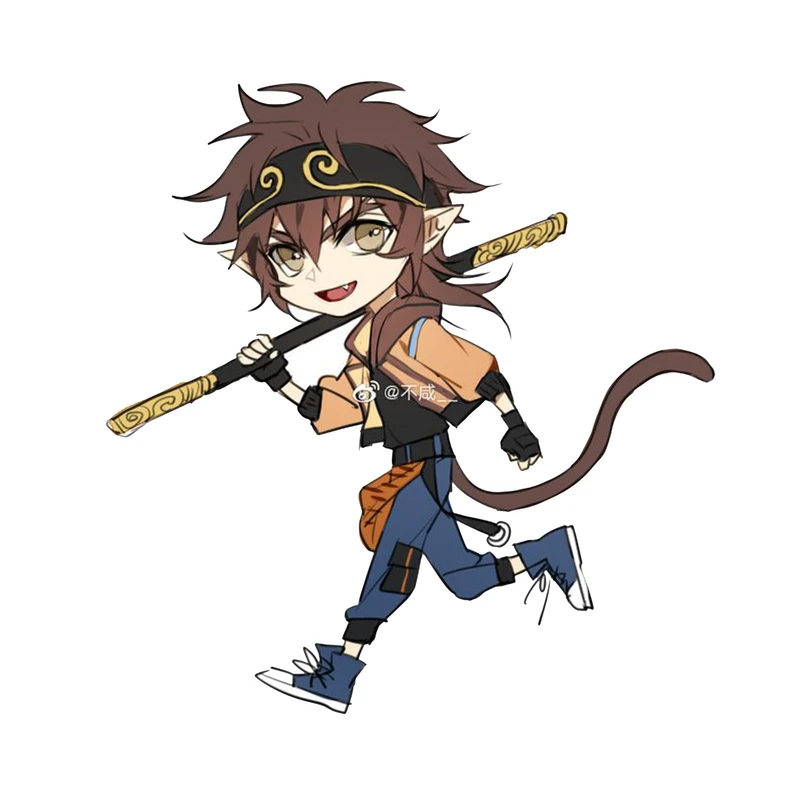 استیکر لپ تاپ و موبایل مدل بازی طزح افسانه سیاه ووکونگ Black Myth Wukong کد 3763