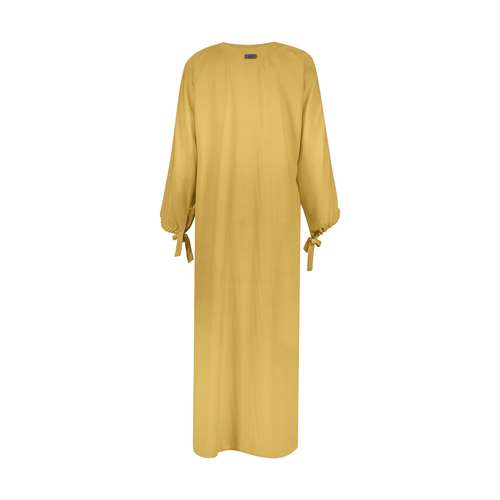 مانتو زنانه کد Y9928 رنگ زرد