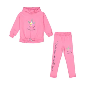 ست هودی و شلوار دخترانه ال سی وایکیکی مدل W186016Z4-DDL-SUGARPINK