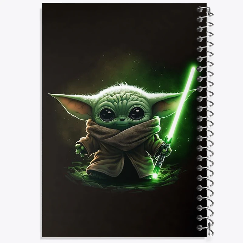 دفتر نقاشی 50 برگ خندالو طرح بیبی یودا کد N1857