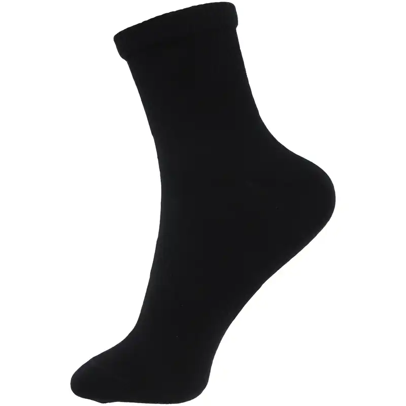 جوراب ورزشی زنانه ادیب مدل اسپرت SPTW کش انگلیسی رنگ مشکی بسته 3 عددی