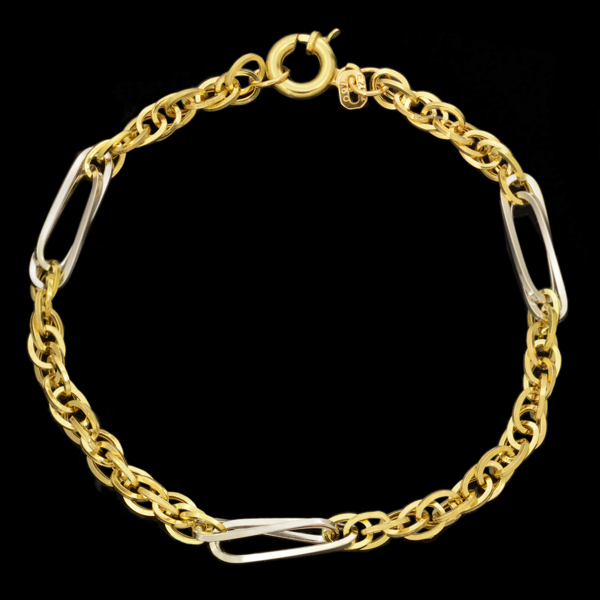 دستبند طلا 18 عیار زنانه طلای مستجابی کد 67154