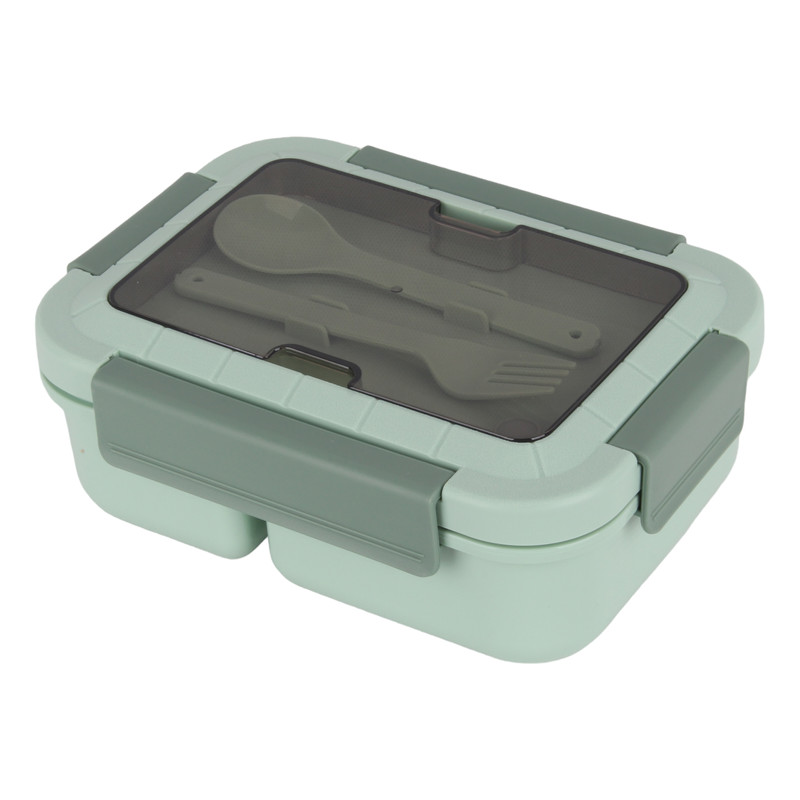 ظرف نگهدارنده مدل lunch box به همراه قاشق و چنگال