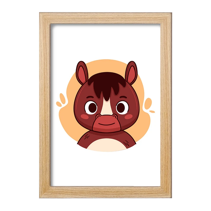 تابلو خندالو مدل اسب حیوانات بامزه کد 37166