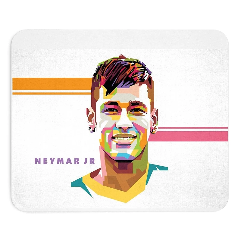 ماوس پد طرح نیمار جونیور سایز 19x24 سانتی متر