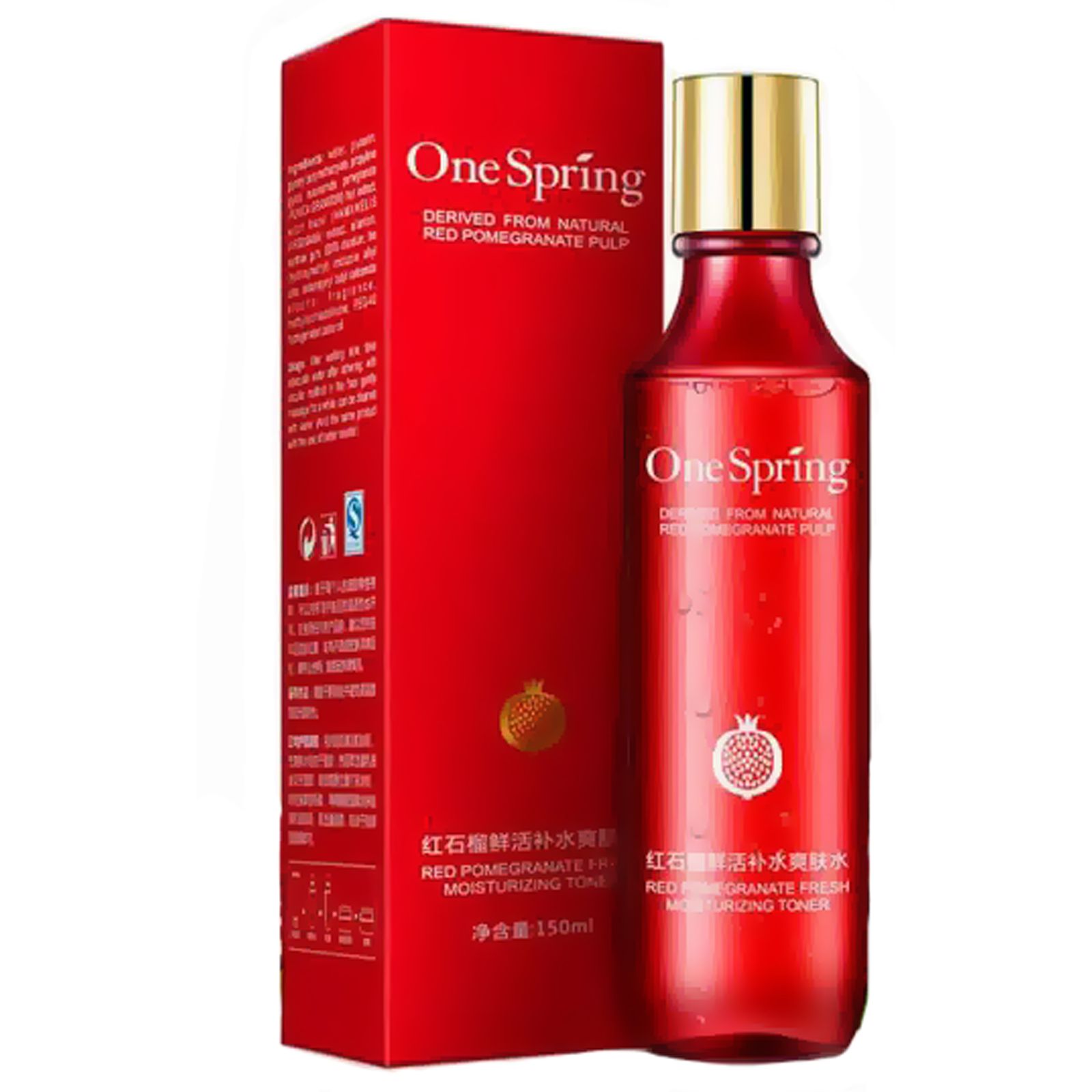 تونر پاک کننده صورت وان سپرینگ مدل POMEGRANATE حجم 150 میلی لیتر -  - 1