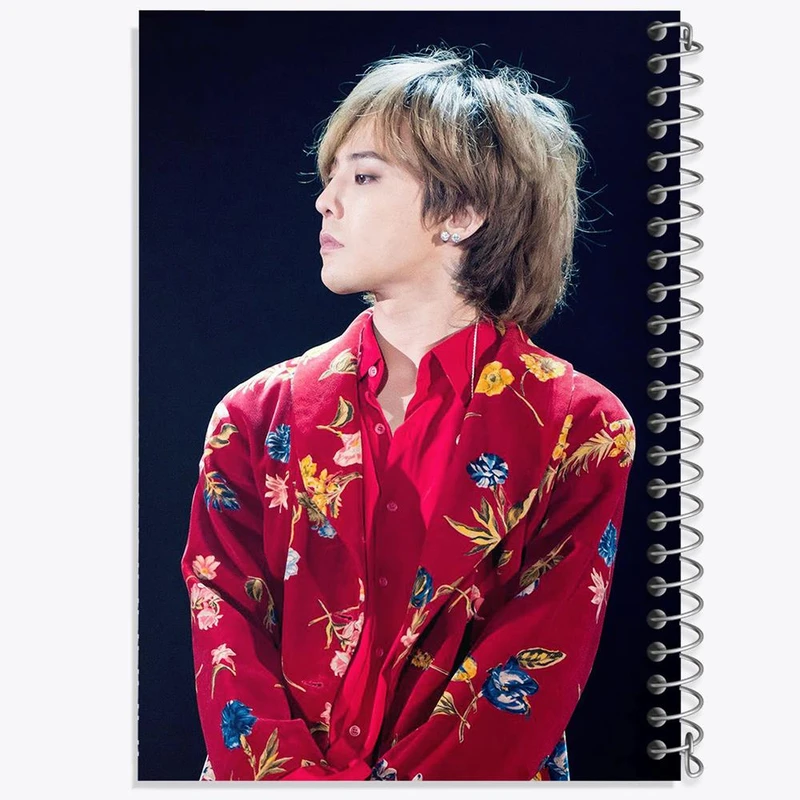 دفتر مشق 50 برگ خندالو مدل جی دراگون گروه بیگ بنگ BIGBANG  کد 12561