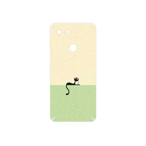 MAHOOT Minimal Internet Cat Icon Cover Sticker for Google Pixel 3