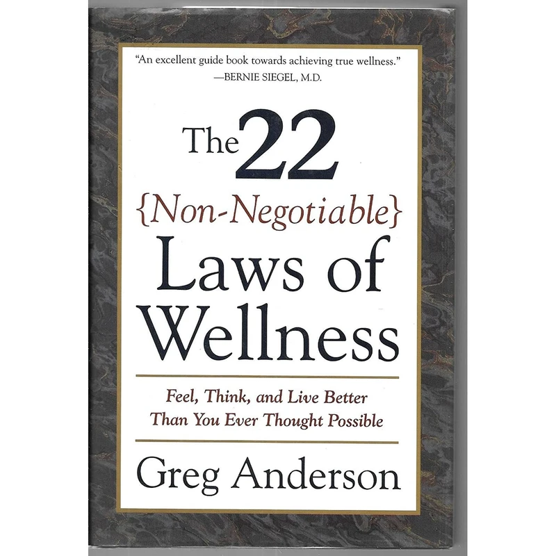 کتاب The 22 Non-Negotiable Laws of Wellness اثر Greg Anderson انتشارات HarperCollins