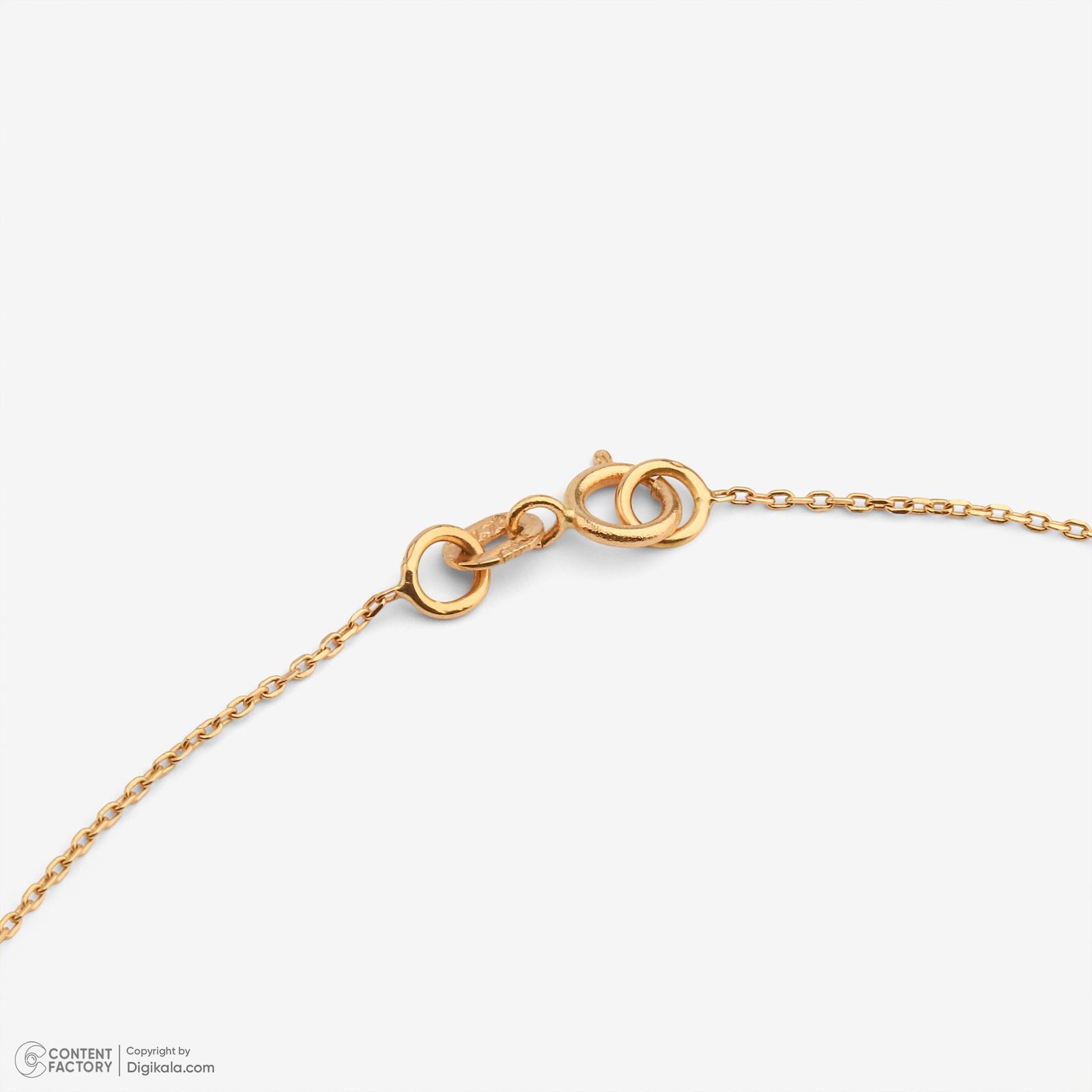 گردنبند طلا 18 عیار زنانه با زنجیر حلقهای (فلامینگو) وی گالری مدل انار کد NA1695 -  - 2