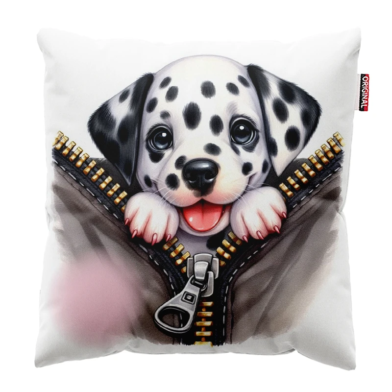 کوسن پاد آفرین مدل فانتزی طرح سگ کد PK402242 سایز 40*40 سانتی متر