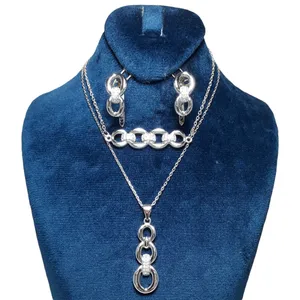 نیم ست نقره زنانه کد 85