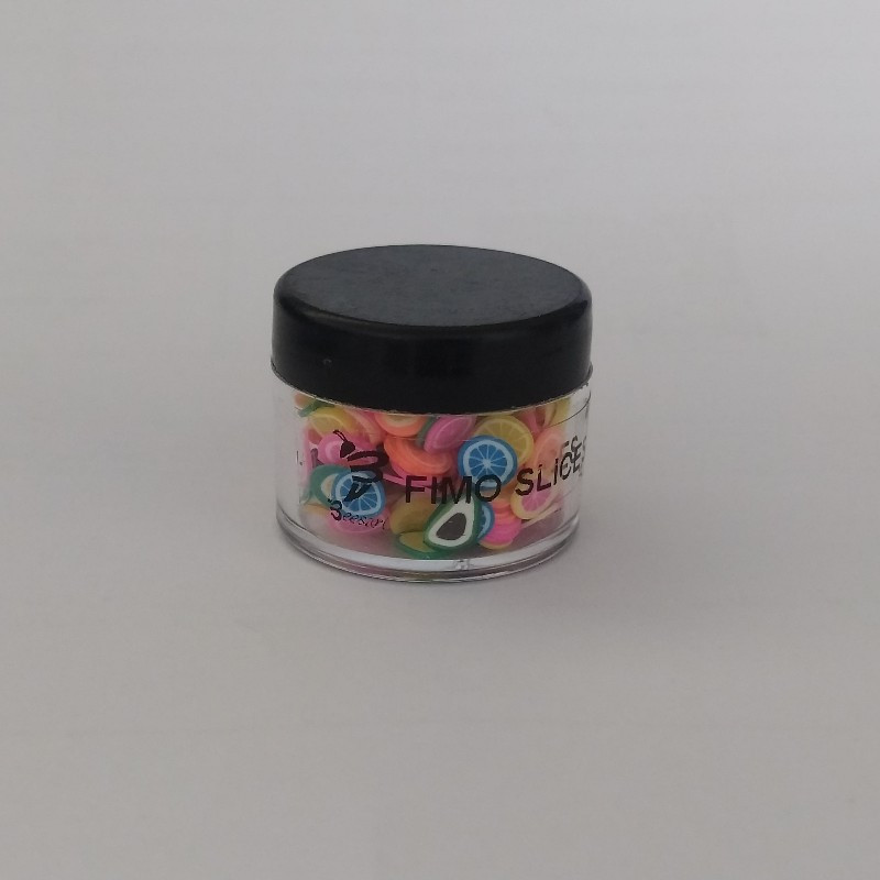 مجموعه تزیین ناخن بیزآرت مدل فیمو میوه بسته 300 عددی