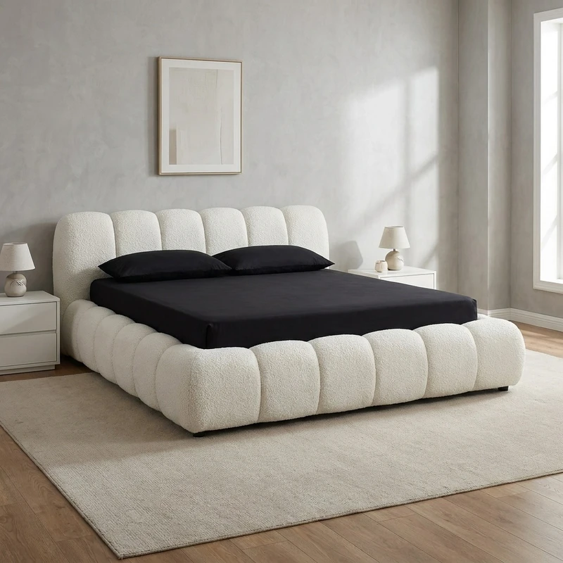 تخت خواب ام دی اف دونفره مدل تدی سایز 200×160سانتی متر 