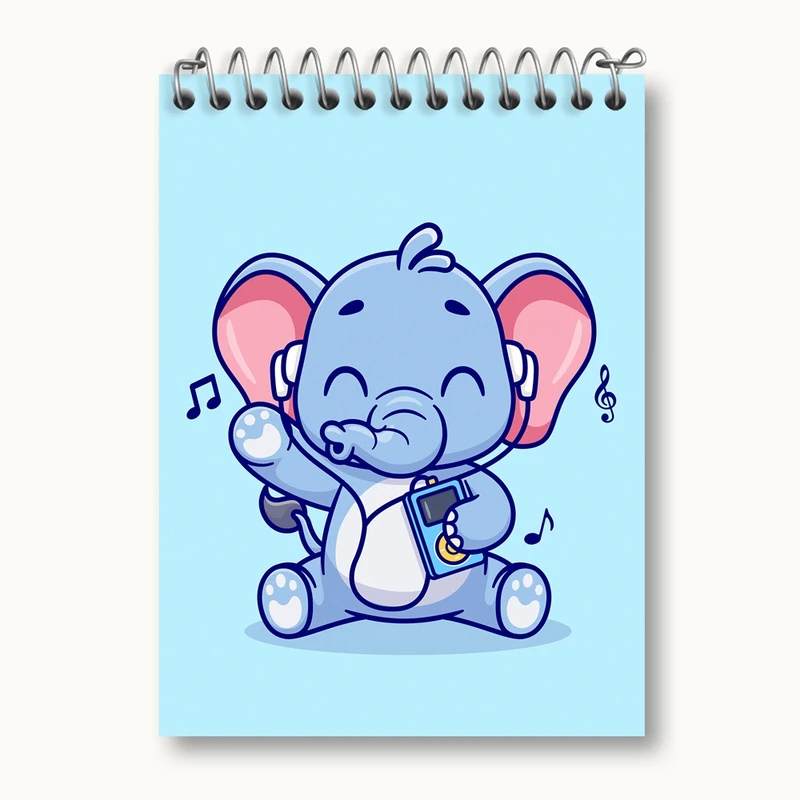 دفتر یادداشت 50 برگ خندالو مدل فیل کوچولو کد 29480