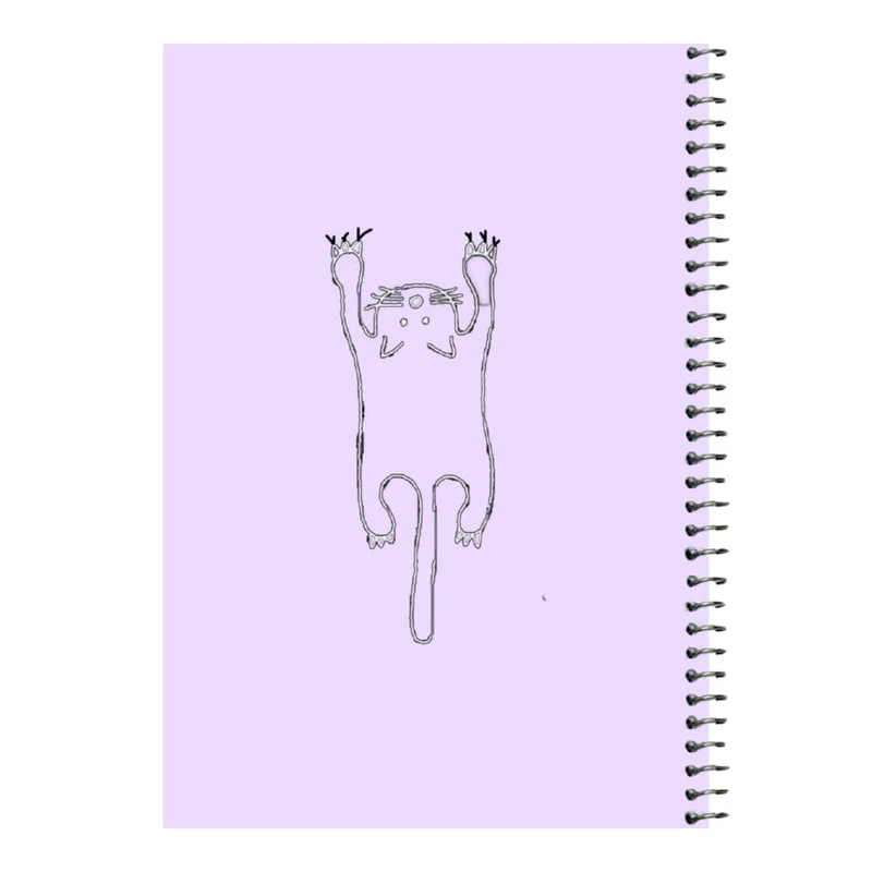 دفتر مشق 80 برگ اس جی مدل گربه آویزان کد۳   