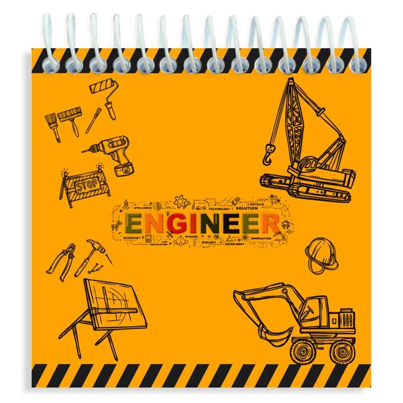  دفترچه یادداشت 60 برگ مدل بچه مهندس کد D223
