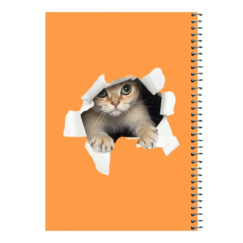 دفتر مشق 80 برگ اس جی مدل گربه کد۴   