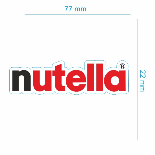 برچسب بدنه موتورسیکلت طرح نوتلا Nutella کد 165