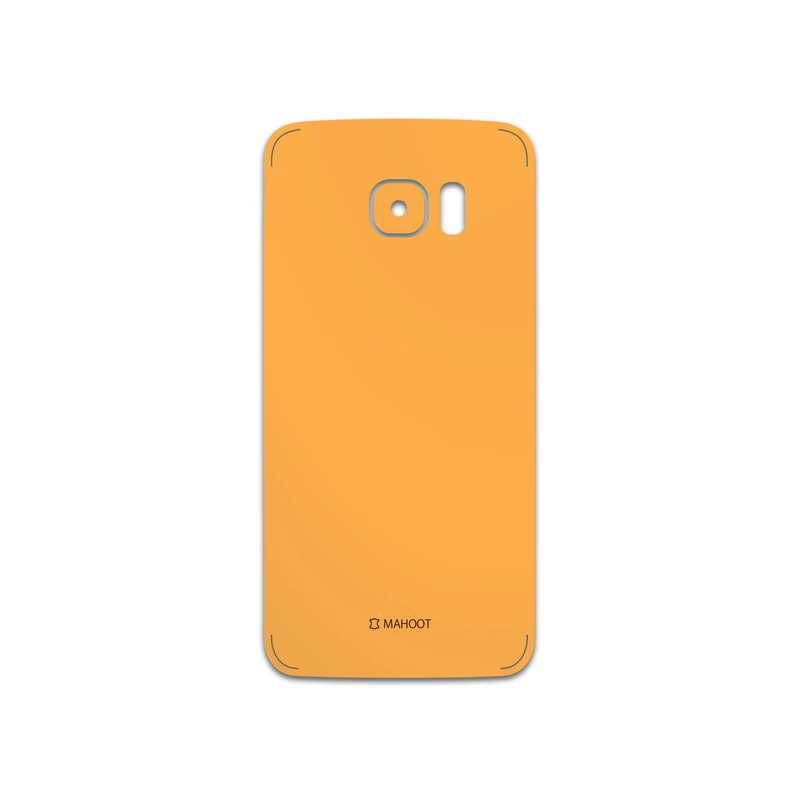 برچسب پوششی ماهوت مدل Matte-Orange مناسب برای گوشی موبایل سامسونگ Galaxy S7 Edge