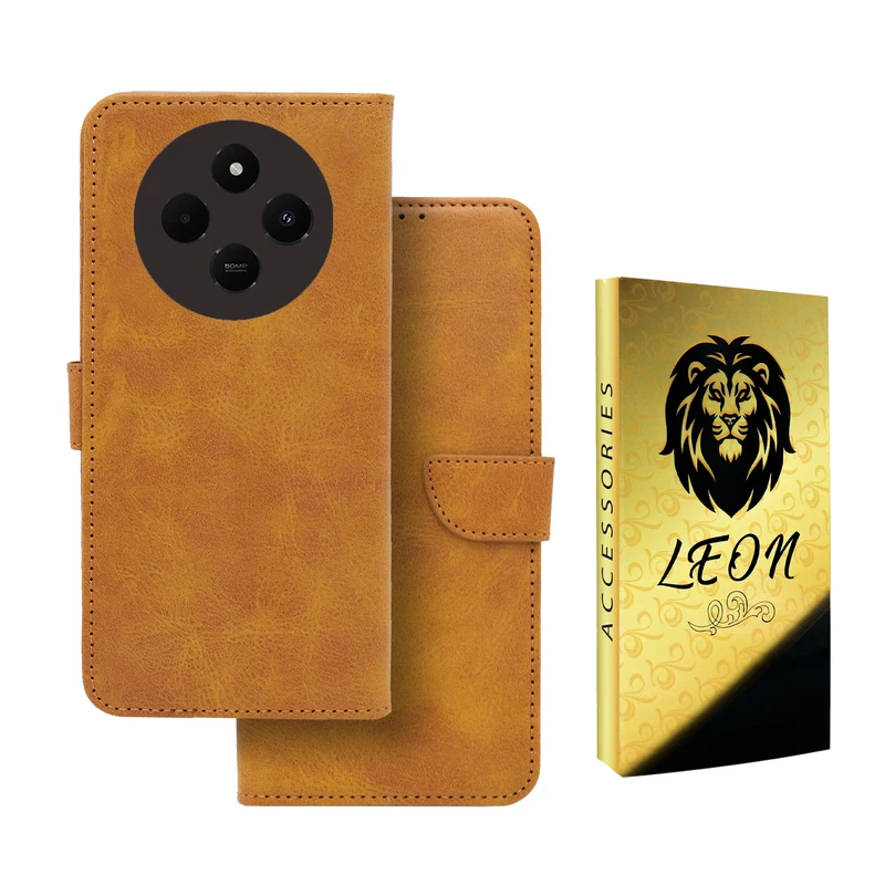 کیف کلاسوری لئون مدل Bors Oro مناسب برای گوشی موبایل شیائومی Redmi A4