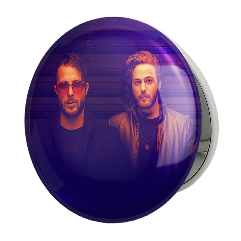 آینه جیبی خندالو طرح مسیح و آرش عدل پرور مدل تاشو کد 3324 