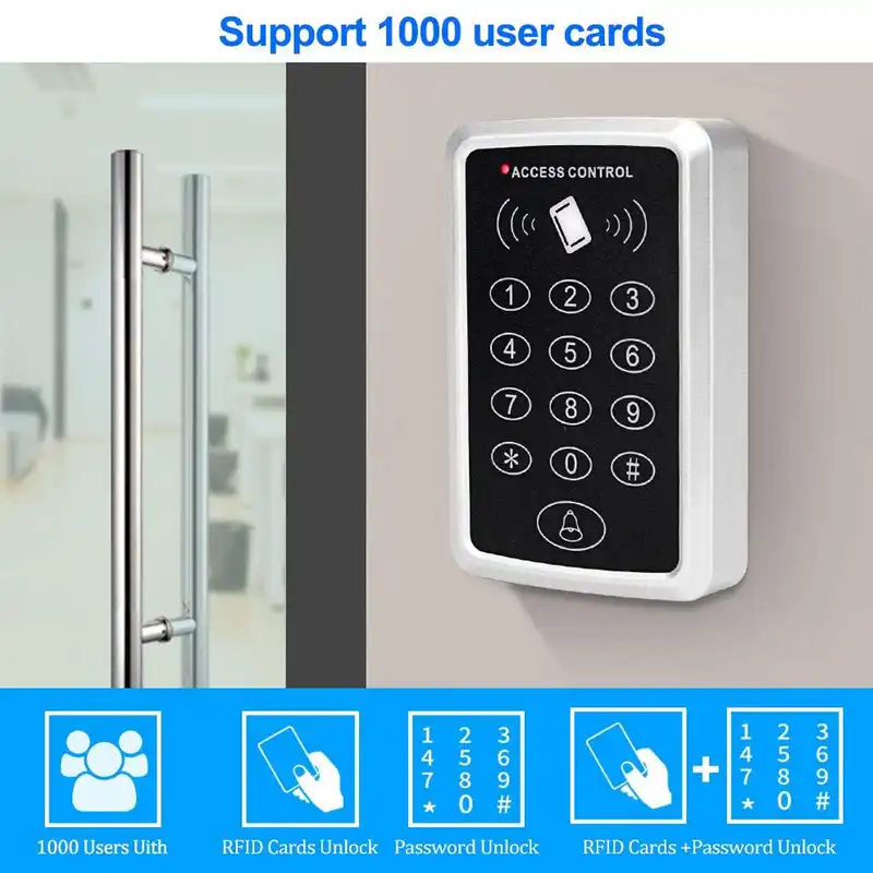 دستگاه کنترل تردد کد RFID 125KHZ  به همراه تگ و کارت