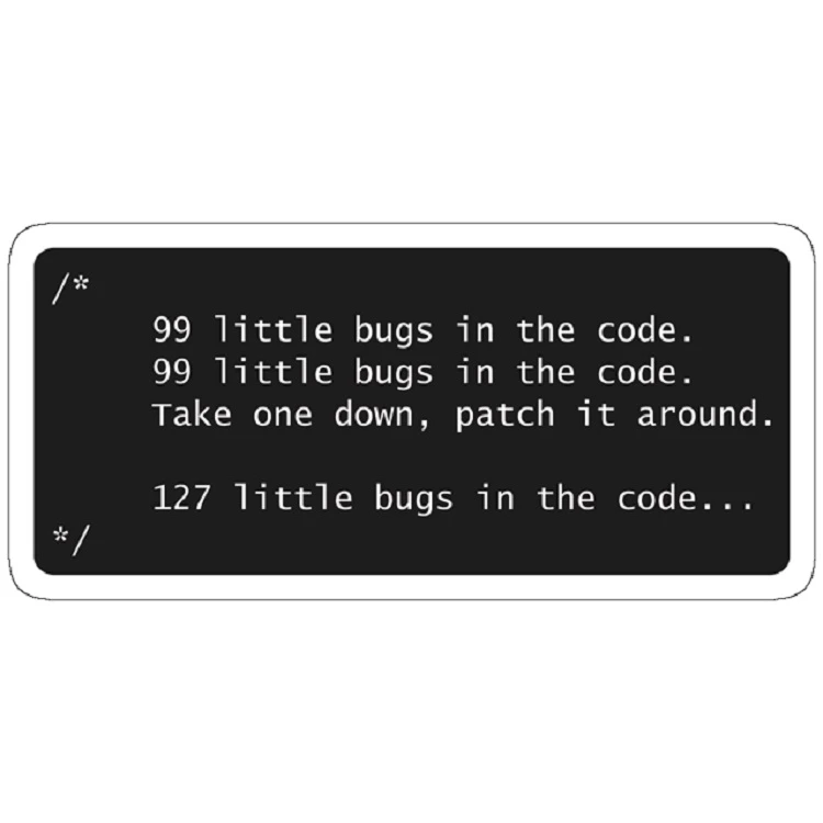 استیکر لپ تاپ مدل Programmer and Bugs