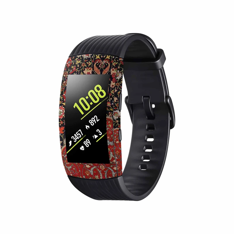 برچسب ماهوت طرح Iran-Carpet6 مناسب برای ساعت هوشمند سامسونگ Galaxy Gear Fit 2 Pro